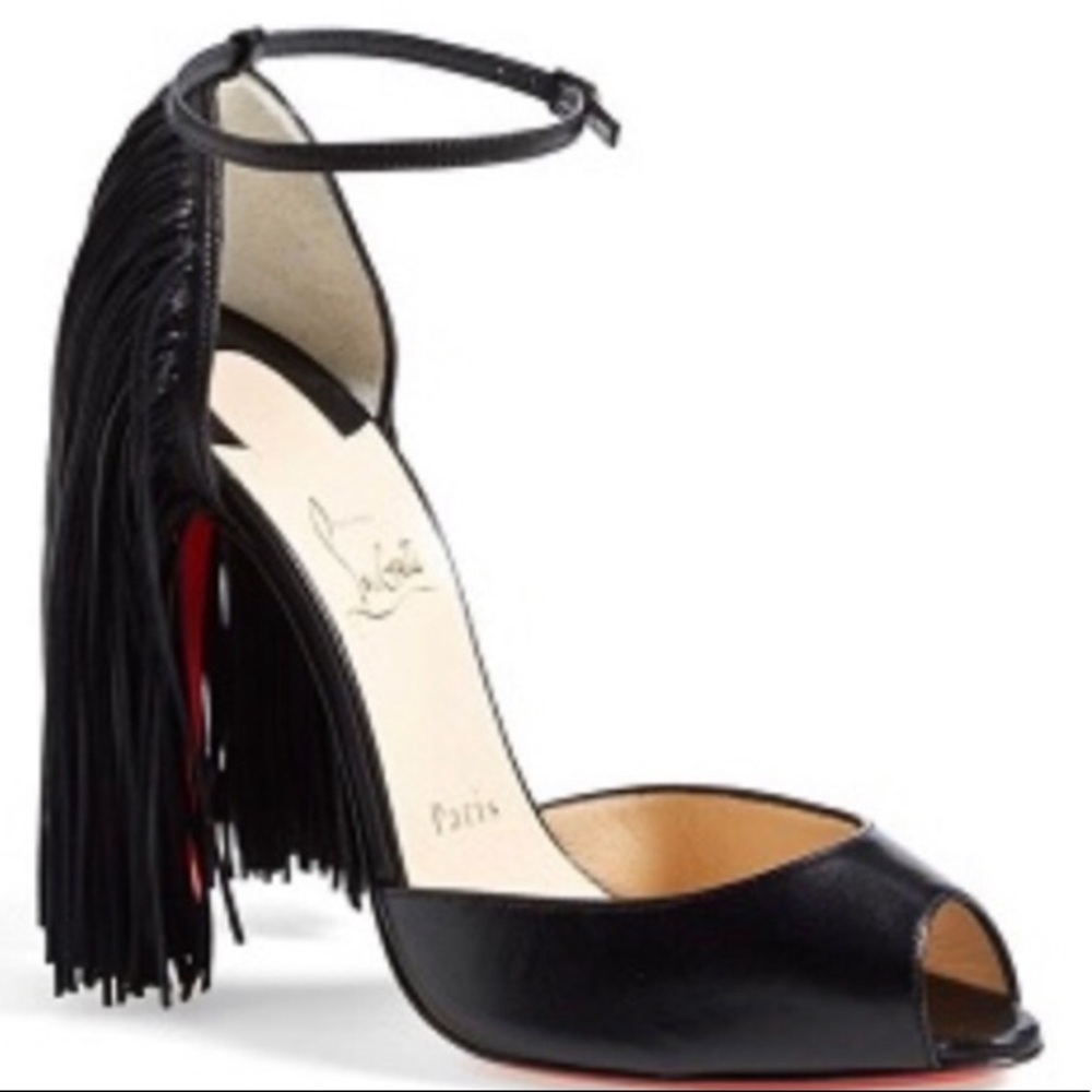 Christian Louboutin fringe heels